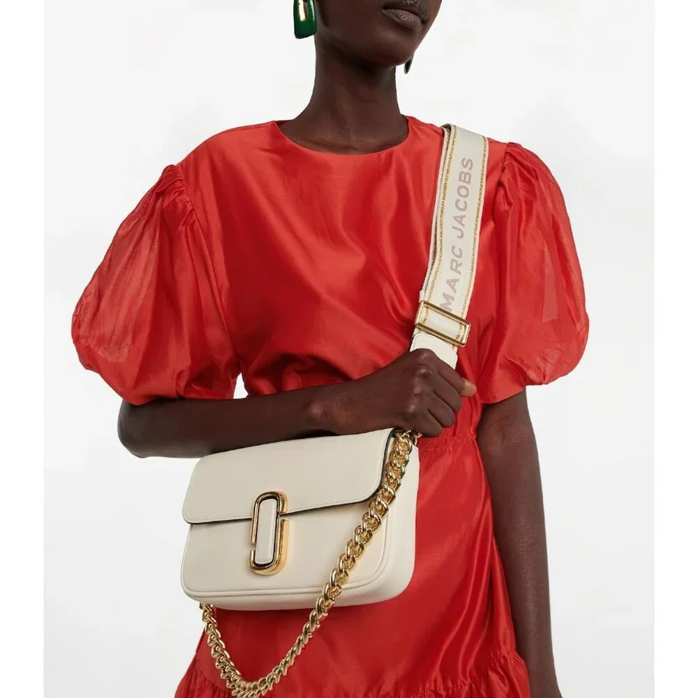 Marc Jacobs Women's The J Marc Classic Crossbody Shoulder Bag White OS